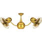 Matthews Fan Company Matthews-Gerbar Vent-Bettina 42" Gold Rotational Ceiling Fan With Aluminum Blade In Ouro Finish