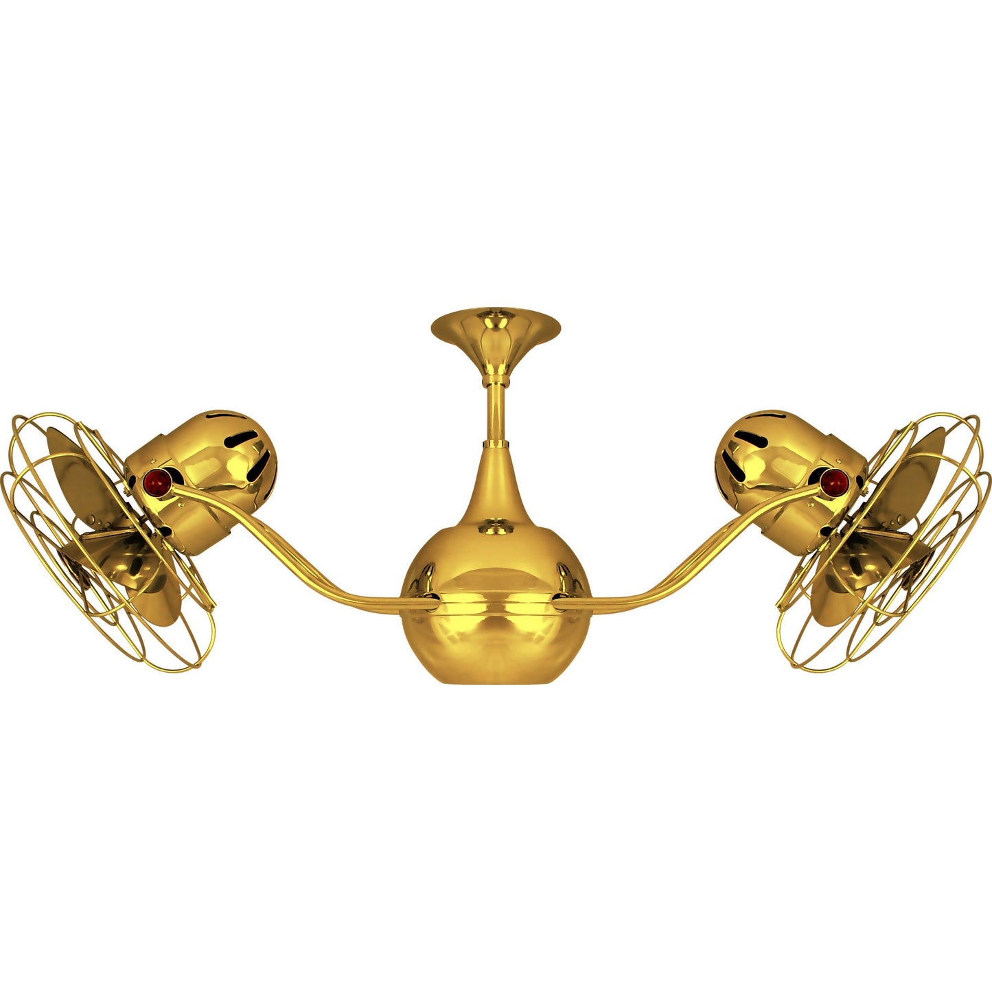 Matthews Fan Company Matthews-Gerbar Vent-Bettina 42" Gold Rotational Ceiling Fan With Aluminum Blade In Ouro Finish