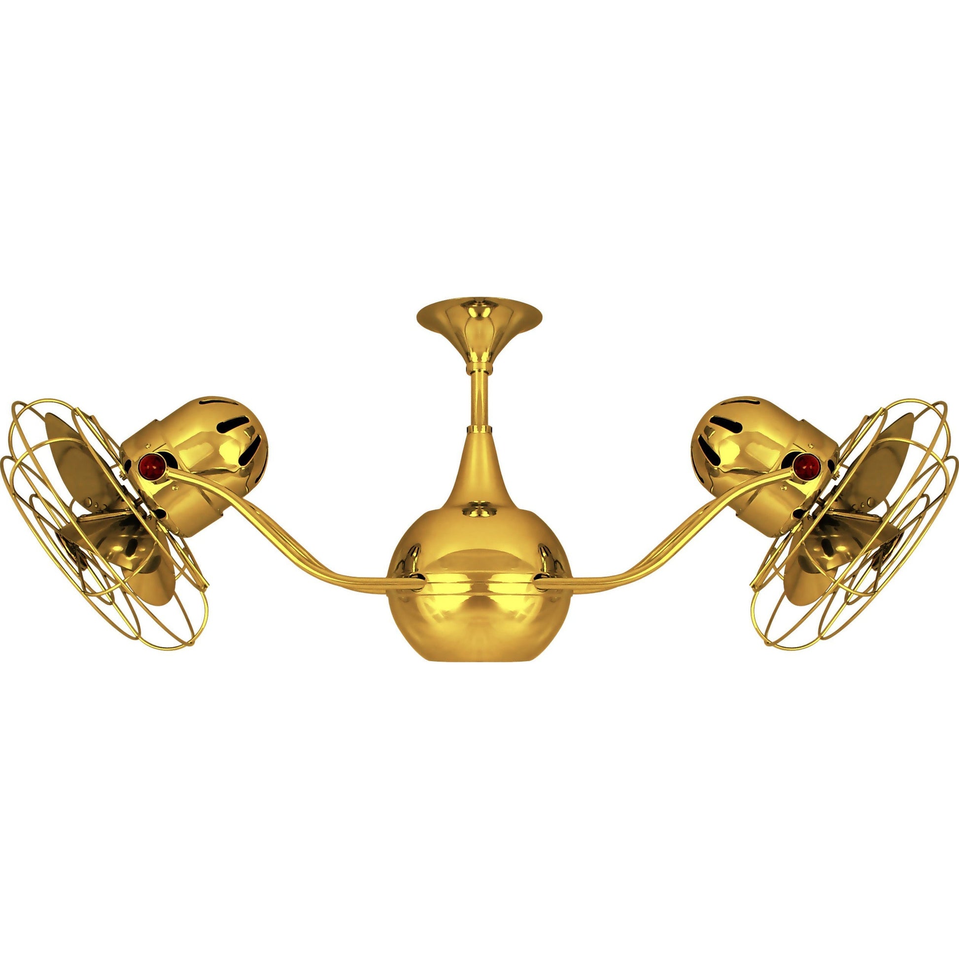 Matthews Fan Company Matthews-Gerbar Vent-Bettina 42" Gold Rotational Ceiling Fan With Aluminum Blade In Ouro Finish