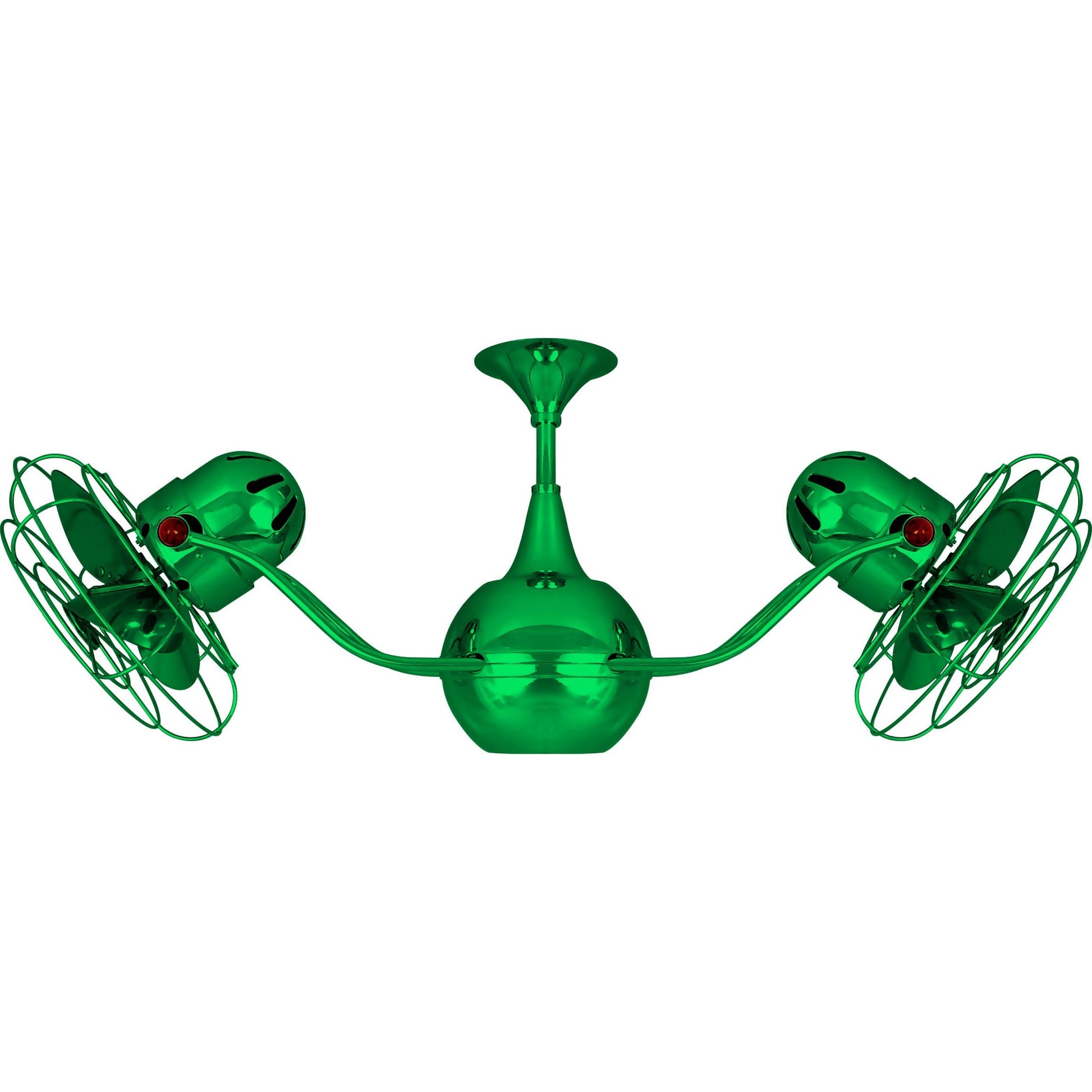 Matthews Fan Company Matthews-Gerbar Vent-Bettina 42" Green Rotational Ceiling Fan With Aluminum Blade In Esmerelda Finish