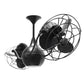 Matthews Fan Company Matthews-Gerbar Vent-Bettina 42" Matte Black Rotational Ceiling Fan With Aluminum Blade In Black Finish