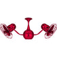 Matthews Fan Company Matthews-Gerbar Vent-Bettina 42" Red Rotational Ceiling Fan With Aluminum Blade In Rubi Finish