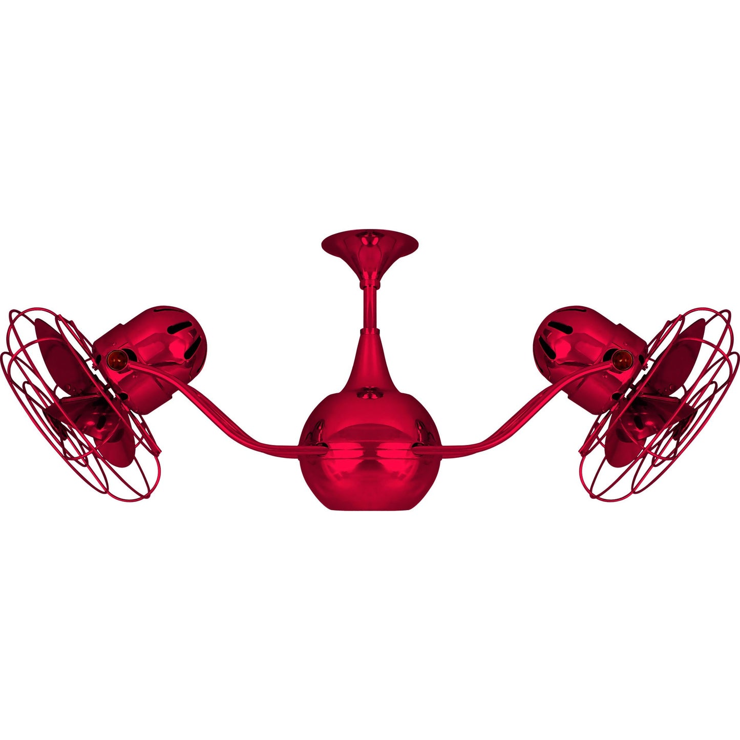 Matthews Fan Company Matthews-Gerbar Vent-Bettina 42" Red Rotational Ceiling Fan With Aluminum Blade In Rubi Finish