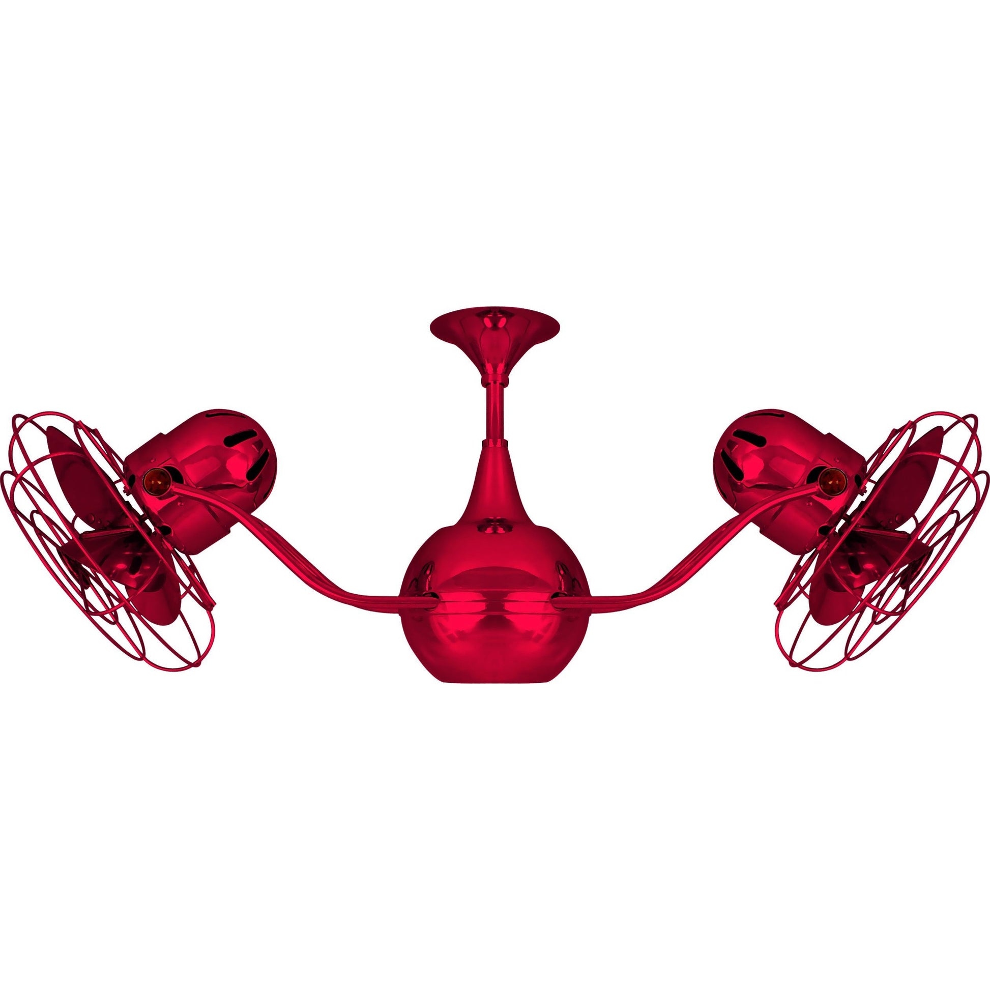 Matthews Fan Company Matthews-Gerbar Vent-Bettina 42" Red Rotational Ceiling Fan With Aluminum Blade In Rubi Finish