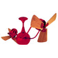 Matthews Fan Company Matthews-Gerbar Vent-Bettina 44" Red Rotational Ceiling Fan With Solid Brazilian Mahogany Blade In Mahogany Finish