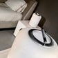 Mazzega 1946 Air Kan 11" x 18" Satin Nickel Table Lamp With White Glass Shade