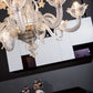 Mazzega 1946 Burano Pendant Light in Transparent Crystal Gold Finish