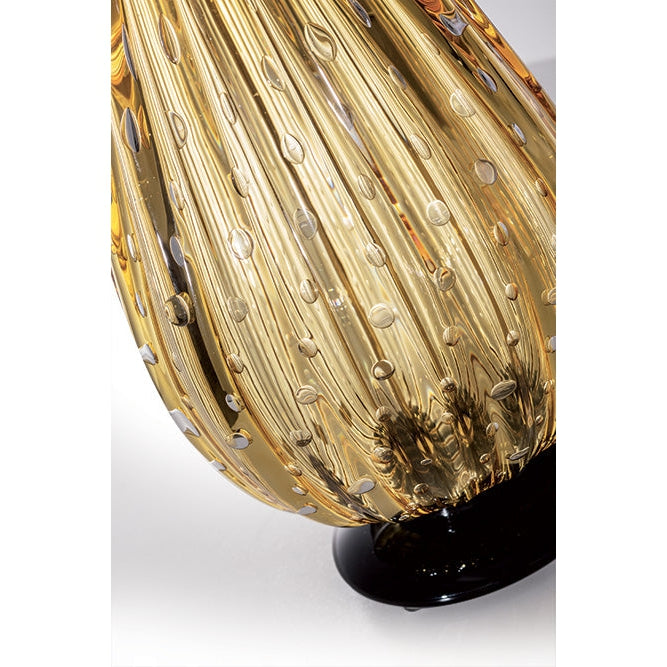 Mazzega 1946 Carillon Table Lamp in Transparent Amber Finish