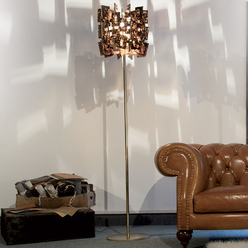 Mazzega 1946 Charlie 70" Floor Lamp in Bronze Finish