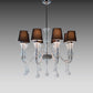 Mazzega 1946 Charterhouse Pendant Light in Transparent Crystal Finish