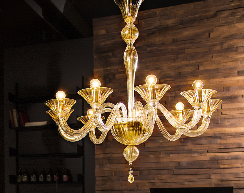 Mazzega 1946 Fegallian Pendant Light in White Black Finish