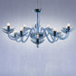 Mazzega 1946 Galbajo Chandelier in Transparent Alexandrite Finish
