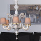 Mazzega 1946 Jesolo 6-Light Chandelier in White Finish