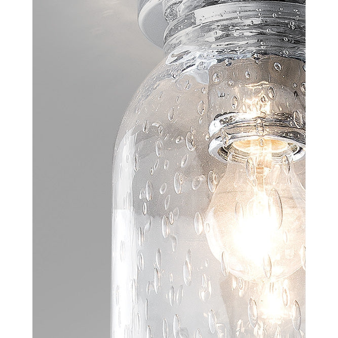 Mazzega 1946 Lumè Ceiling Light in Transparent Crystal Finish