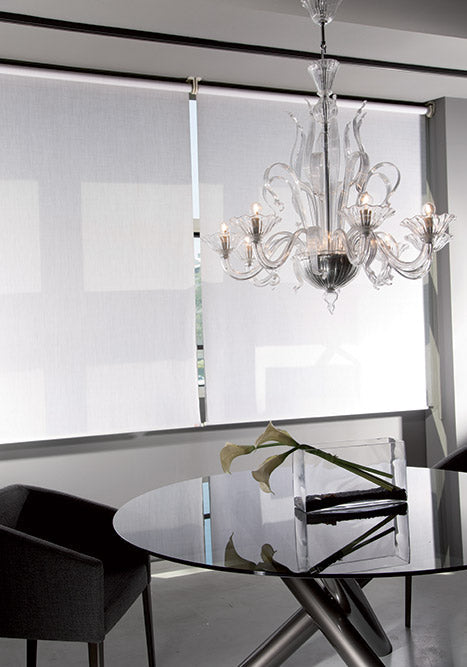 Mazzega 1946 Mazzorbo 6-Light Pendant Light in Transparent Crystal Finish