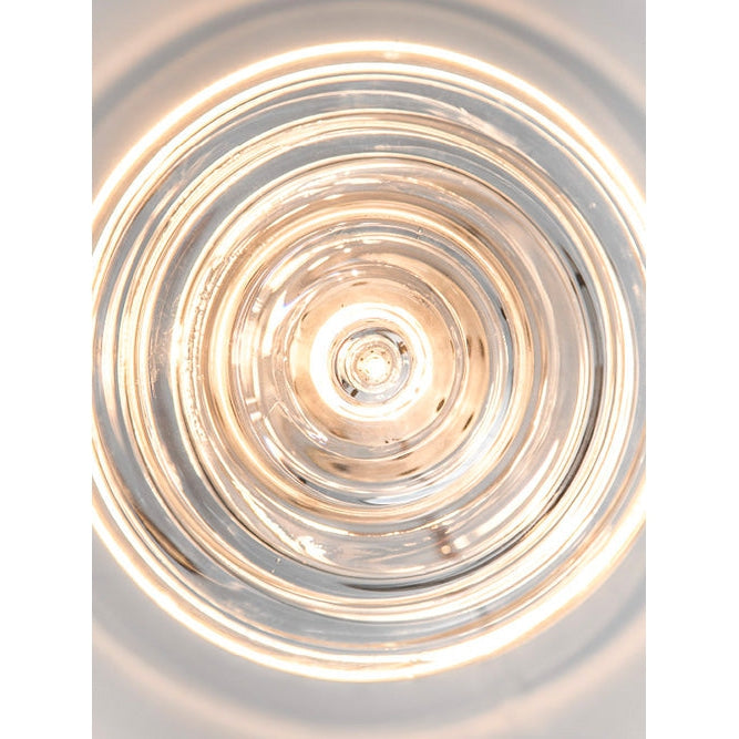 Mazzega 1946 Onda Ceiling Light in Transparent Crystal Finish