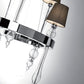 Mazzega 1946 Phosphate Pendant Light in Transparent Crystal Finish