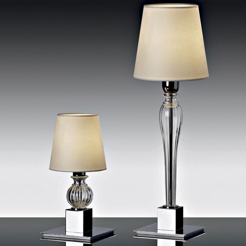 Mazzega 1946 Phosphate Table Lamp in Transparent Crystal Finish