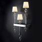 Mazzega 1946 Phosphate Wall Lamp in Transparent Crystal Finish