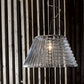 Mazzega 1946 Profiles Pendant Light in Transparent Smoked Finish