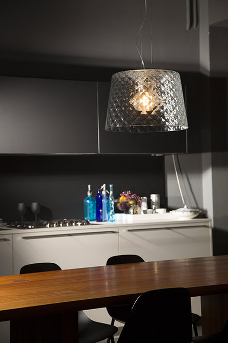 Mazzega 1946 Silica 59" 1-Light Pendant Light in Crystal Finish