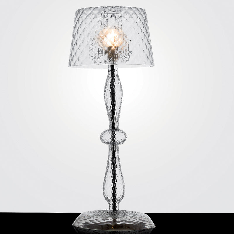 Mazzega 1946 Silica Table Lamp in Transparent Crystal Finish