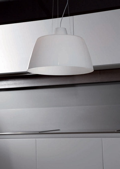 Mazzega 1946 Squeezer Pendant Light in Transparent Finish