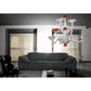 Mazzega 1946 Venice 49" x 39" Chandelier in White Red Finish