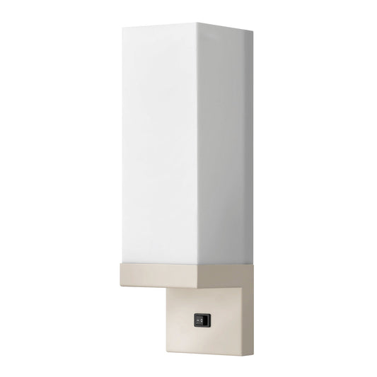 Medallion Lighting Classic Contemporary 14" Powdercoated Plymouth Rock Tan 1-Light Wall Sconce
