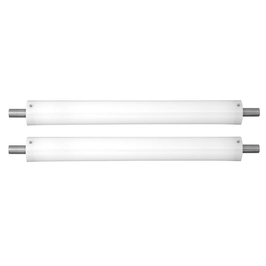 Medallion Lighting Confident Collection 30" Polished Chrome 1-Light LED Damp Rated Vanity Lighting Fixture - Set of 2