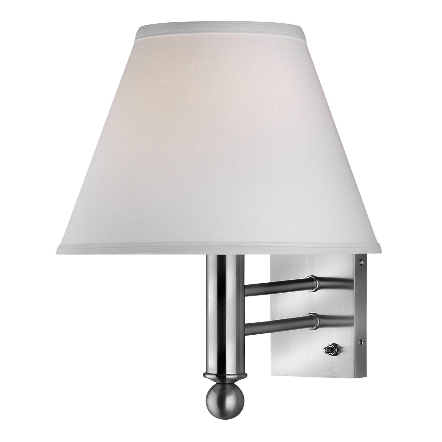 Medallion Lighting Corporation 16" Brushed Steel Single Wall Lamp
