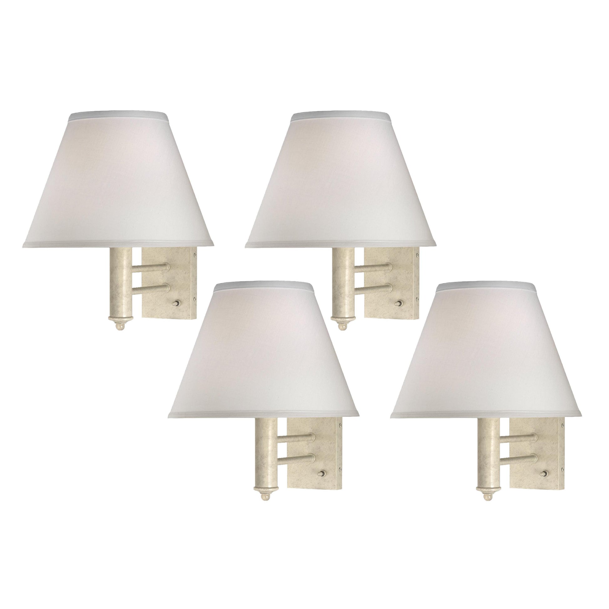 Medallion Lighting Corporation 18" Beige Marble Steel Single Wall Lamp - Set of 4