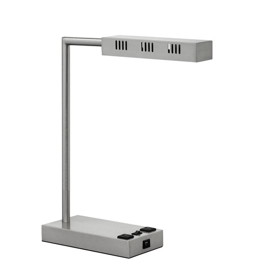 Medallion Lighting Corporation 19" Brushed Steel LED Desk Lamp