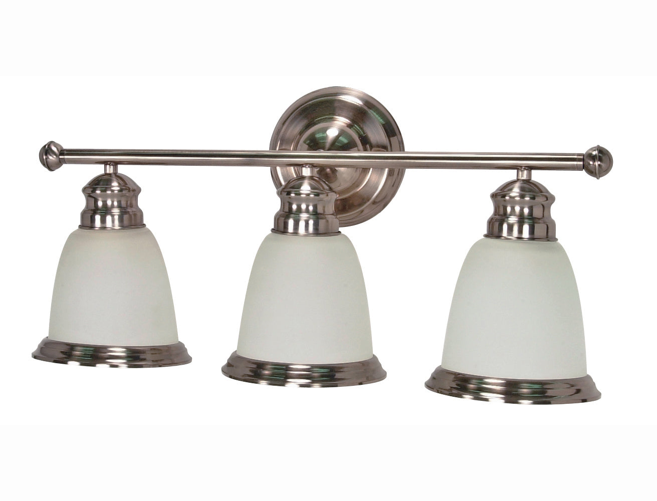 Medallion Lighting Corporation 22" 3-Light Smoked Nickel Vanity Light