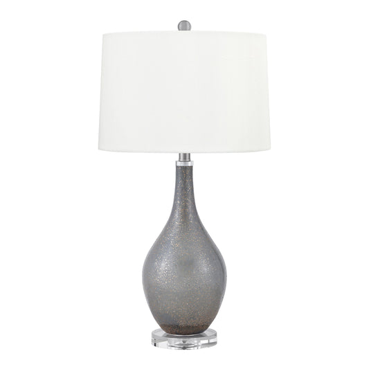Medallion Lighting Corporation 28" Slate Gray and Gold Flecks Glass/Acrylic Table Lamp