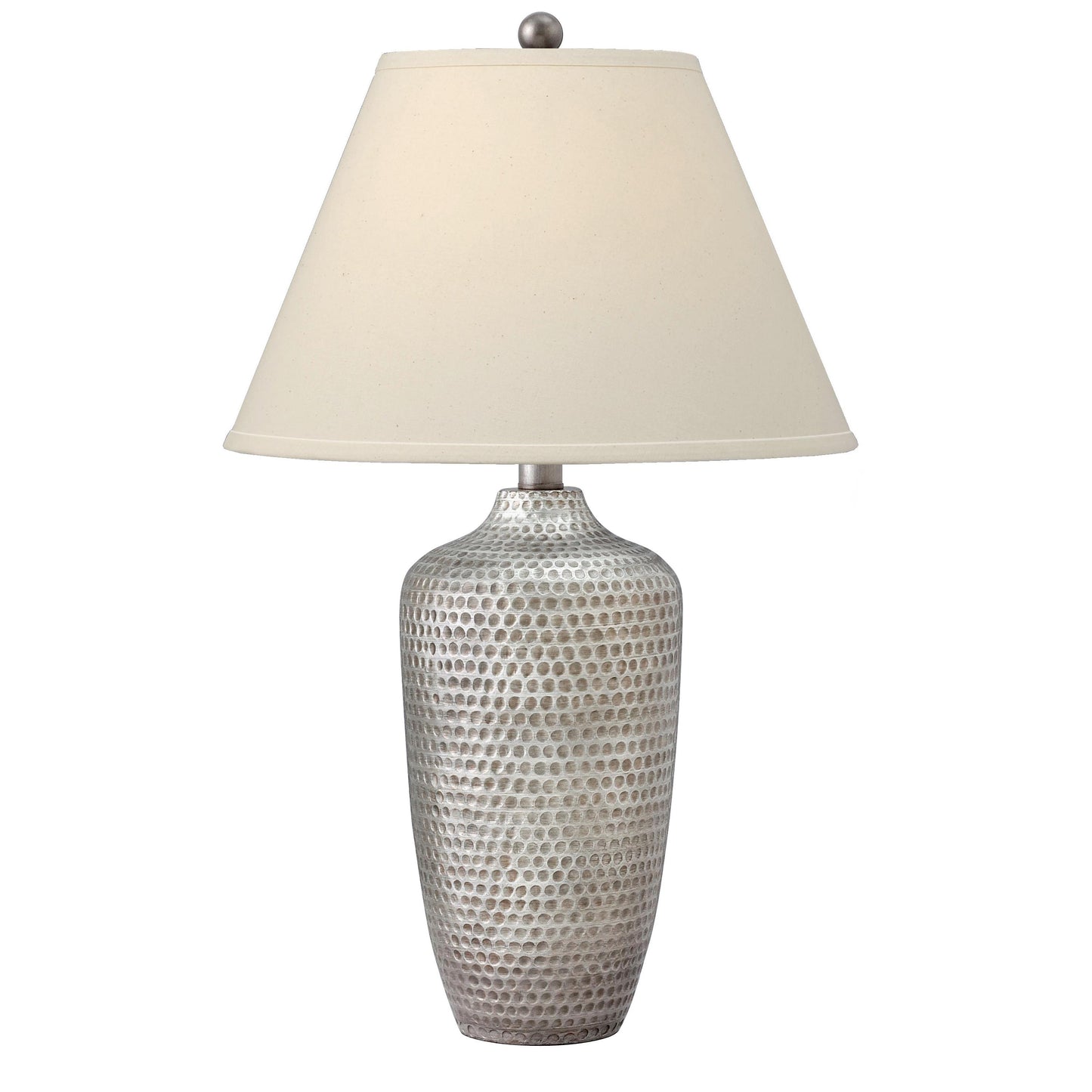 Medallion Lighting Corporation 29" Antique Silver Resin Table Lamp