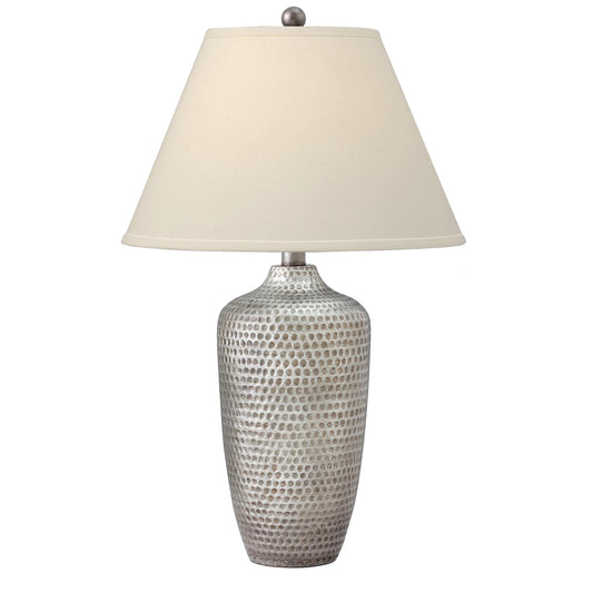 Medallion Lighting Corporation 29" Antique Silver Resin Table Lamp