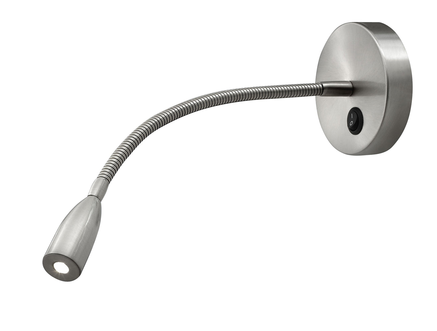 Medallion Lighting Corporation 5" Brushed Steel LED Adjustable Task/Reading Headboard Light