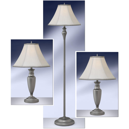 Medallion Lighting Corporation Perugia 3-Piece Table and Floor Lamp Set