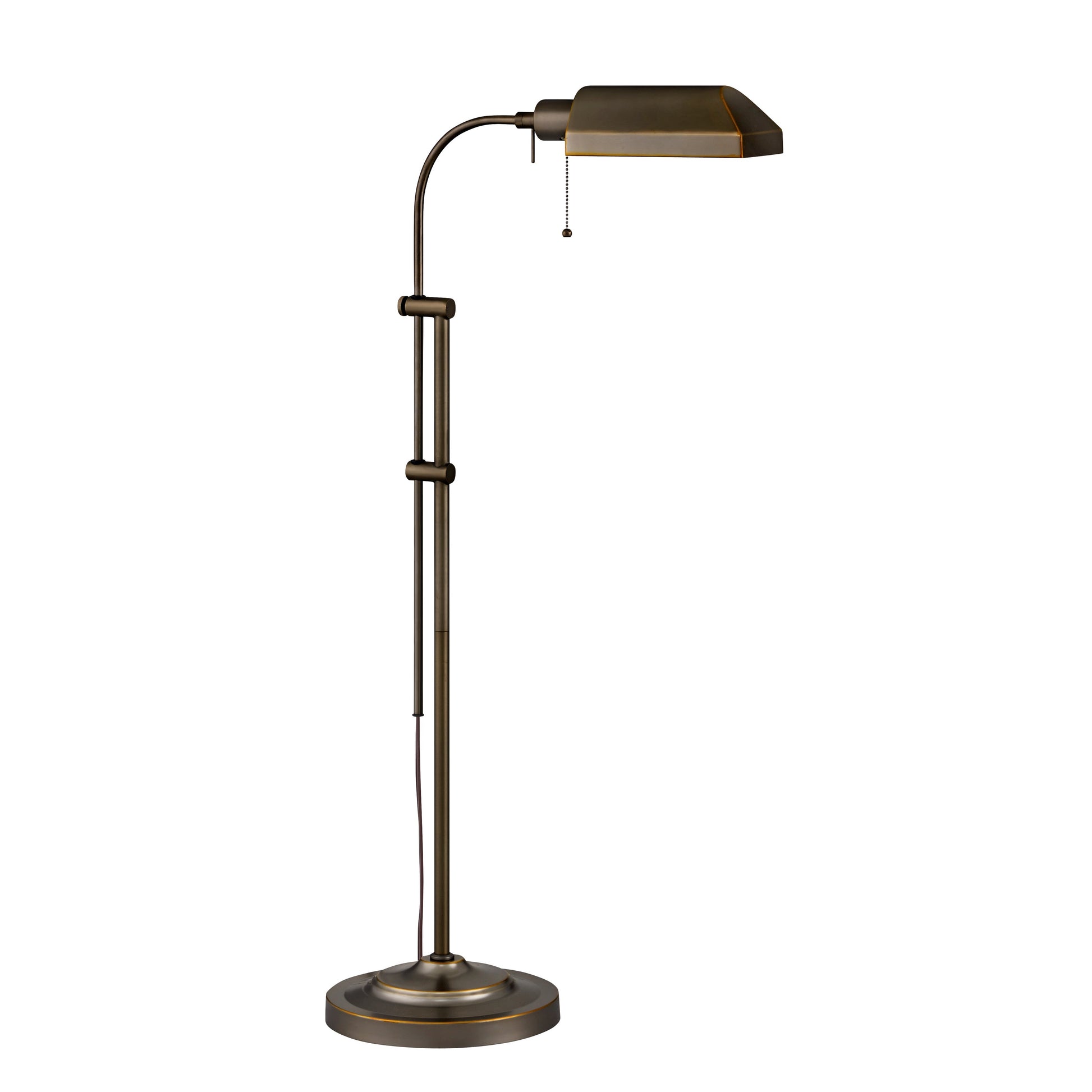 Medallion Lighting Lavoro 55" Madison Bronze Height Adjustable Steel Floor Lamp