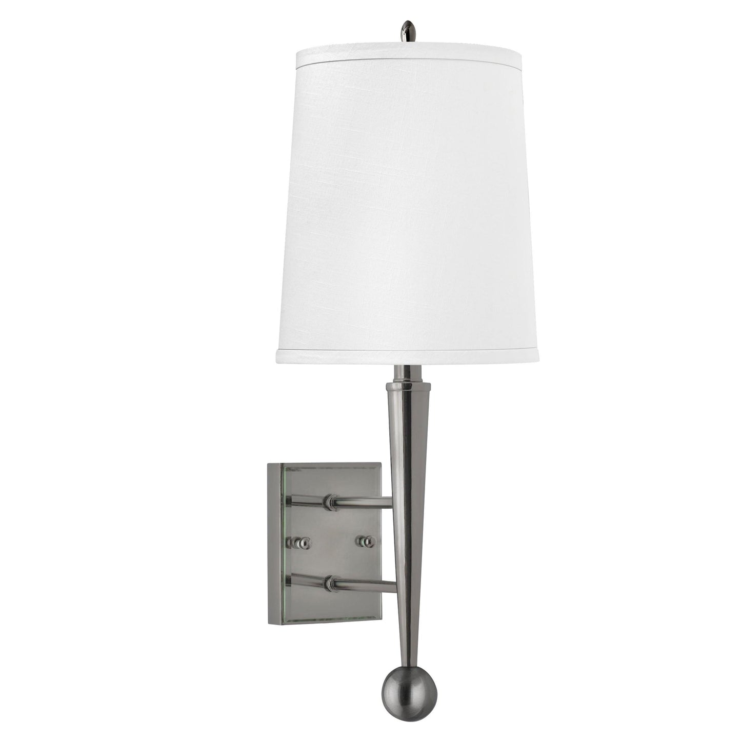 Medallion Lighting Metro 24" Brushed Steel/Glass Single Wall Lamp