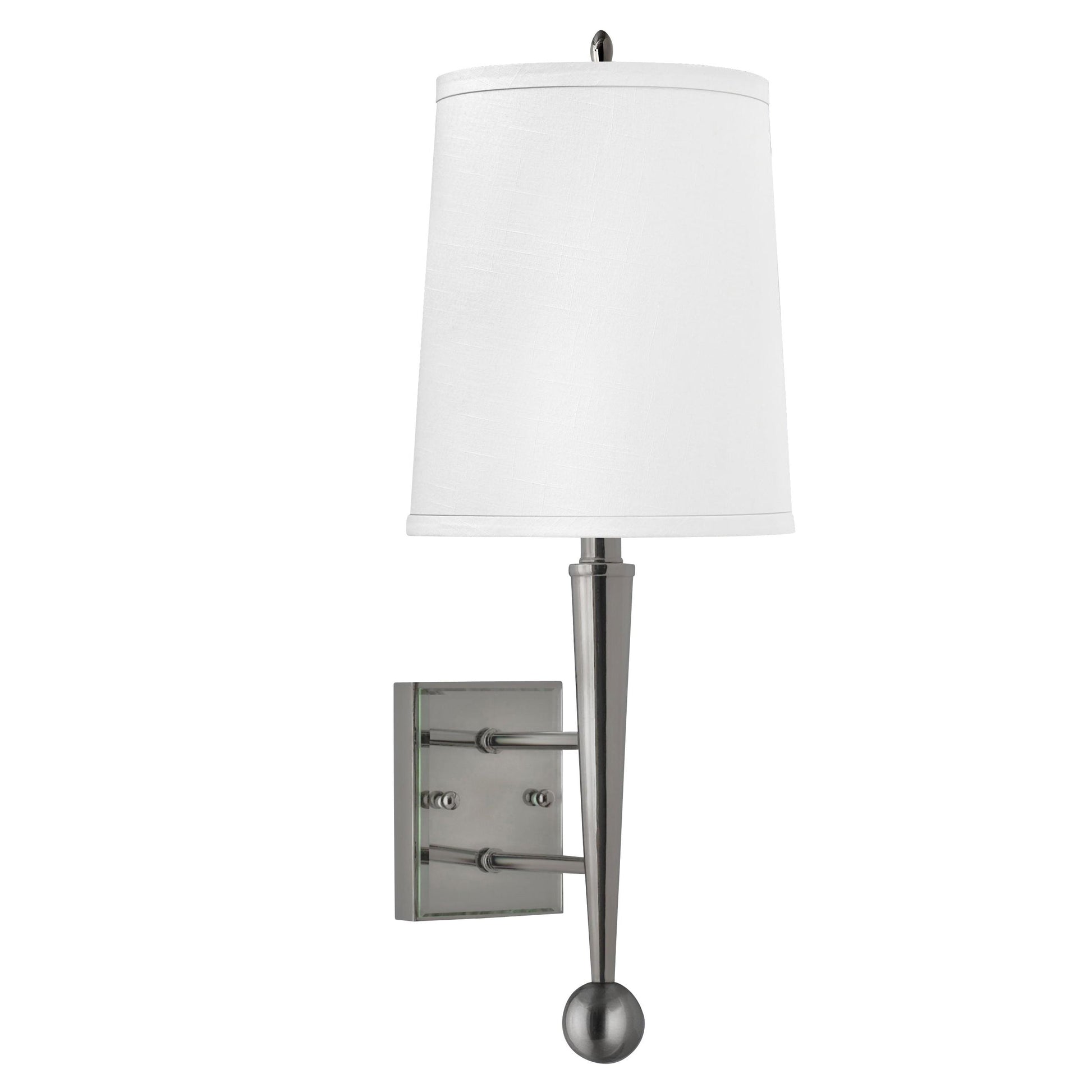 Medallion Lighting Metro 24" Brushed Steel/Glass Single Wall Lamp
