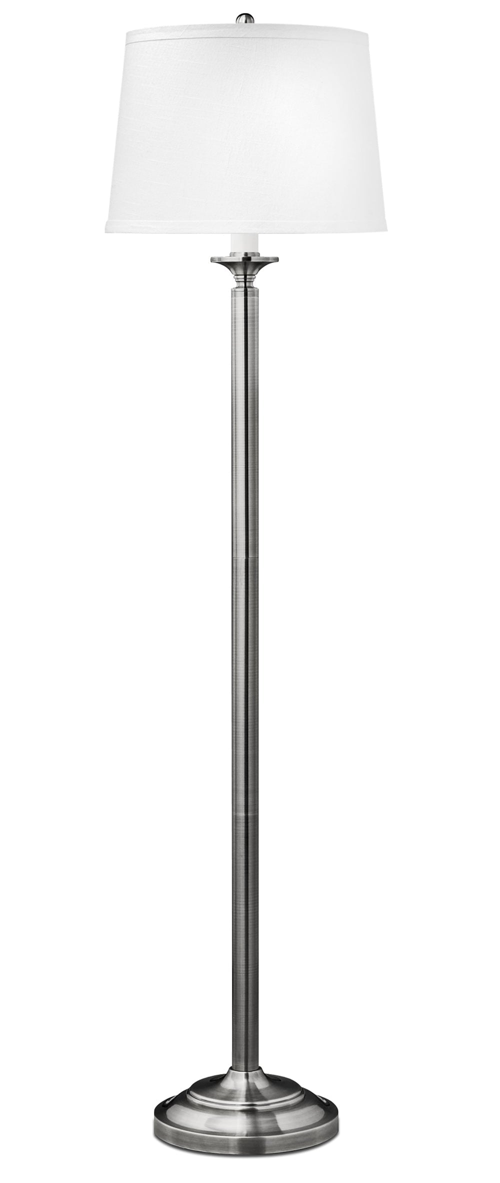 Medallion Lighting Optic Group 60" Brushed Steel Floor Lamp