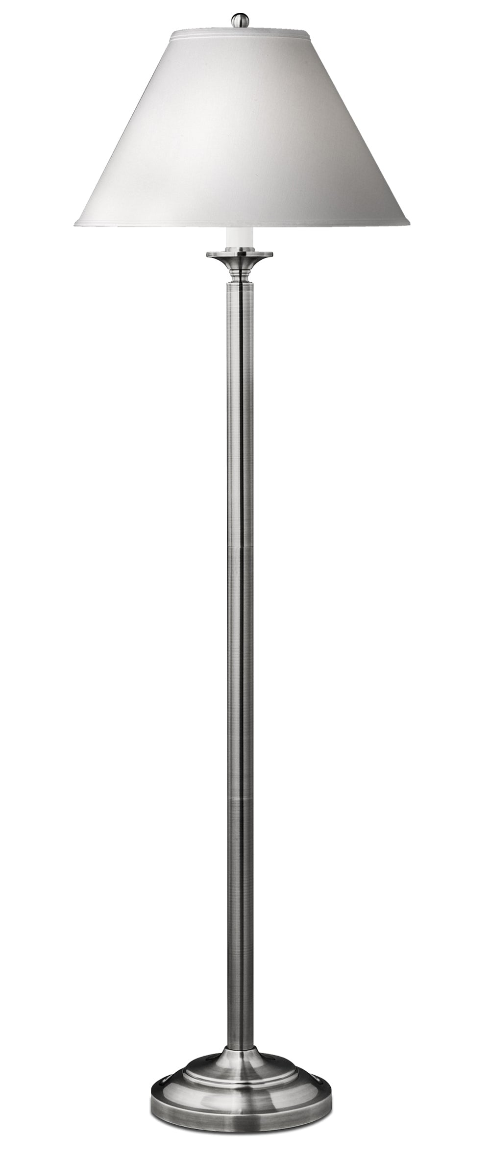 Medallion Lighting Optic Group 60" Brushed Steel Floor Lamp