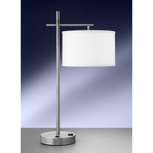 Medallion Lighting Refresh 26" Brushed Steel Single Nightstand Lamp - Set of 2