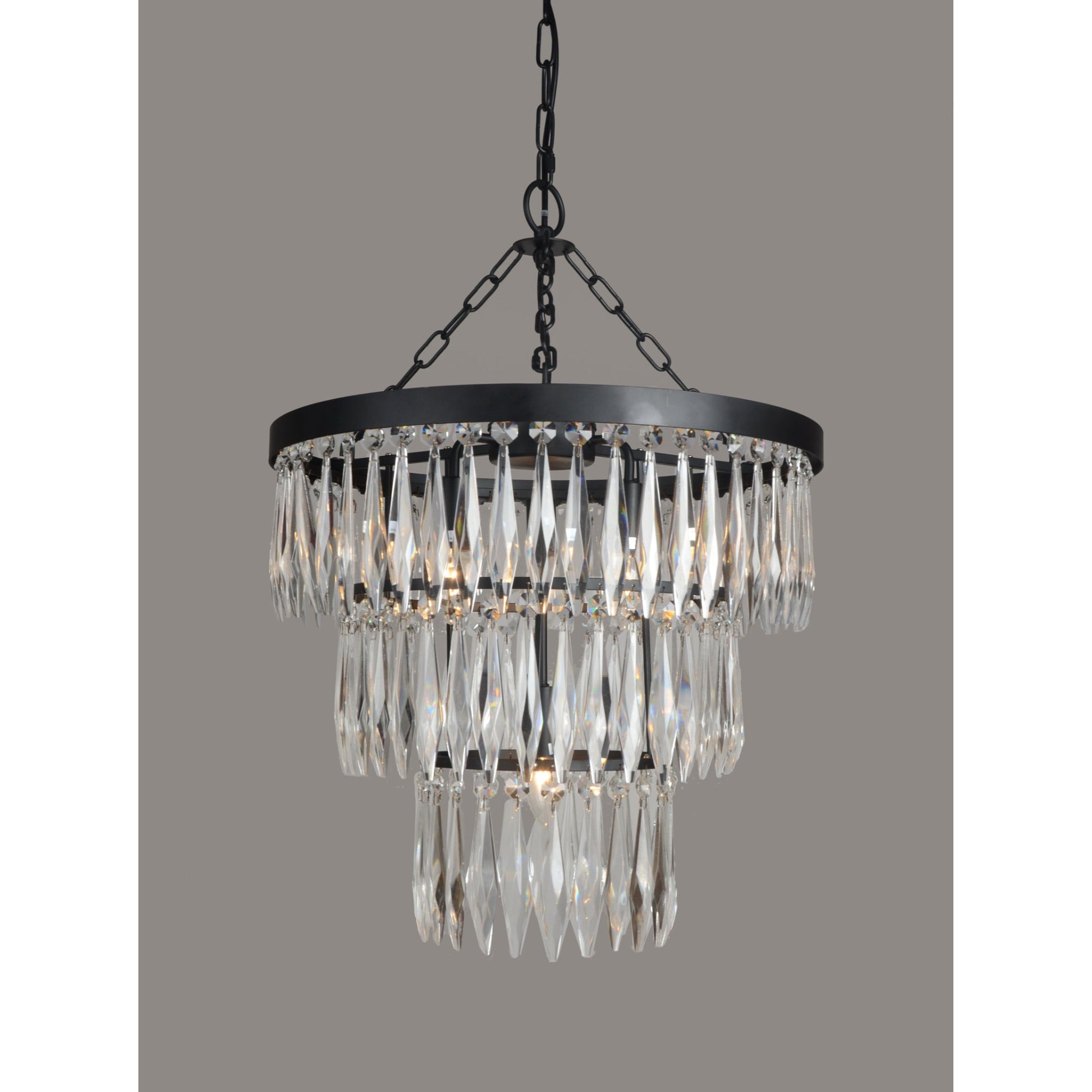 Meva Amelia 21" Black/clear Pendant