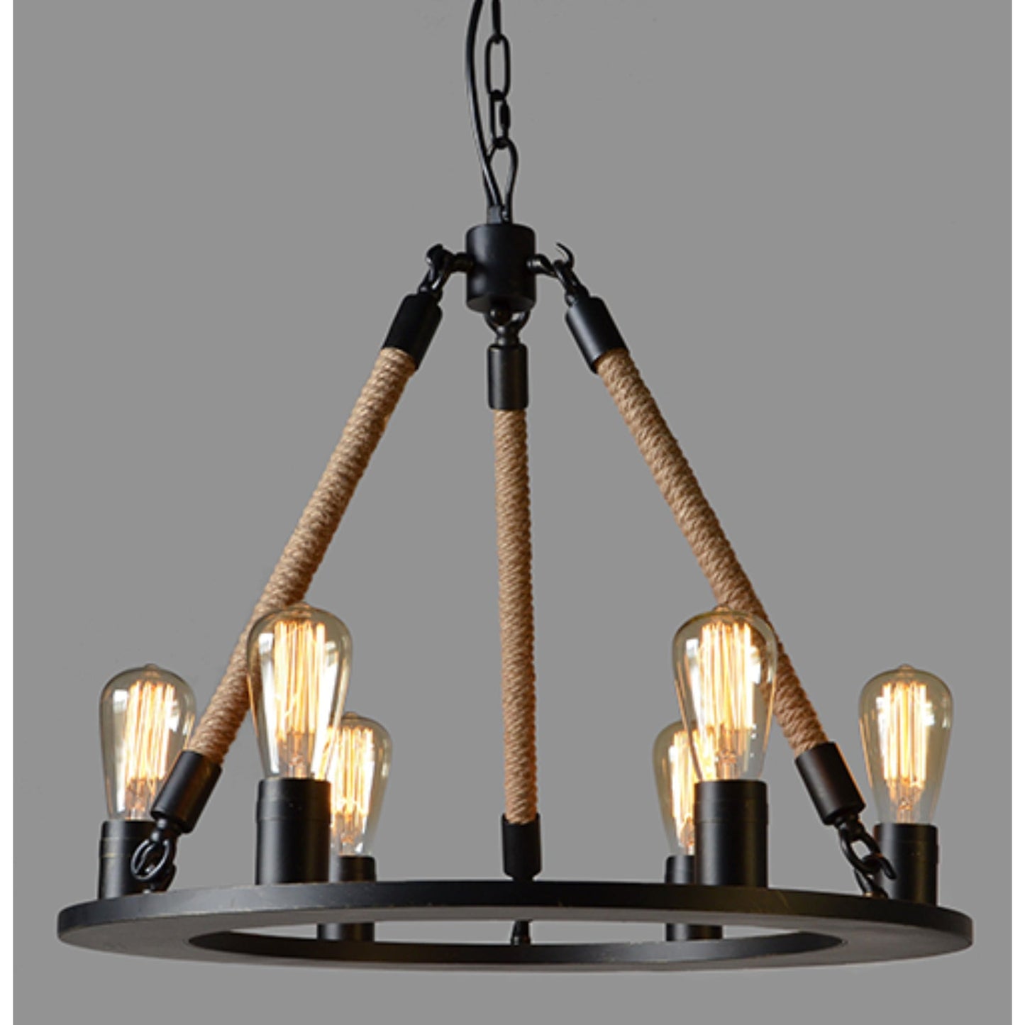 Meva Cora 24" Black/Brown Pendant