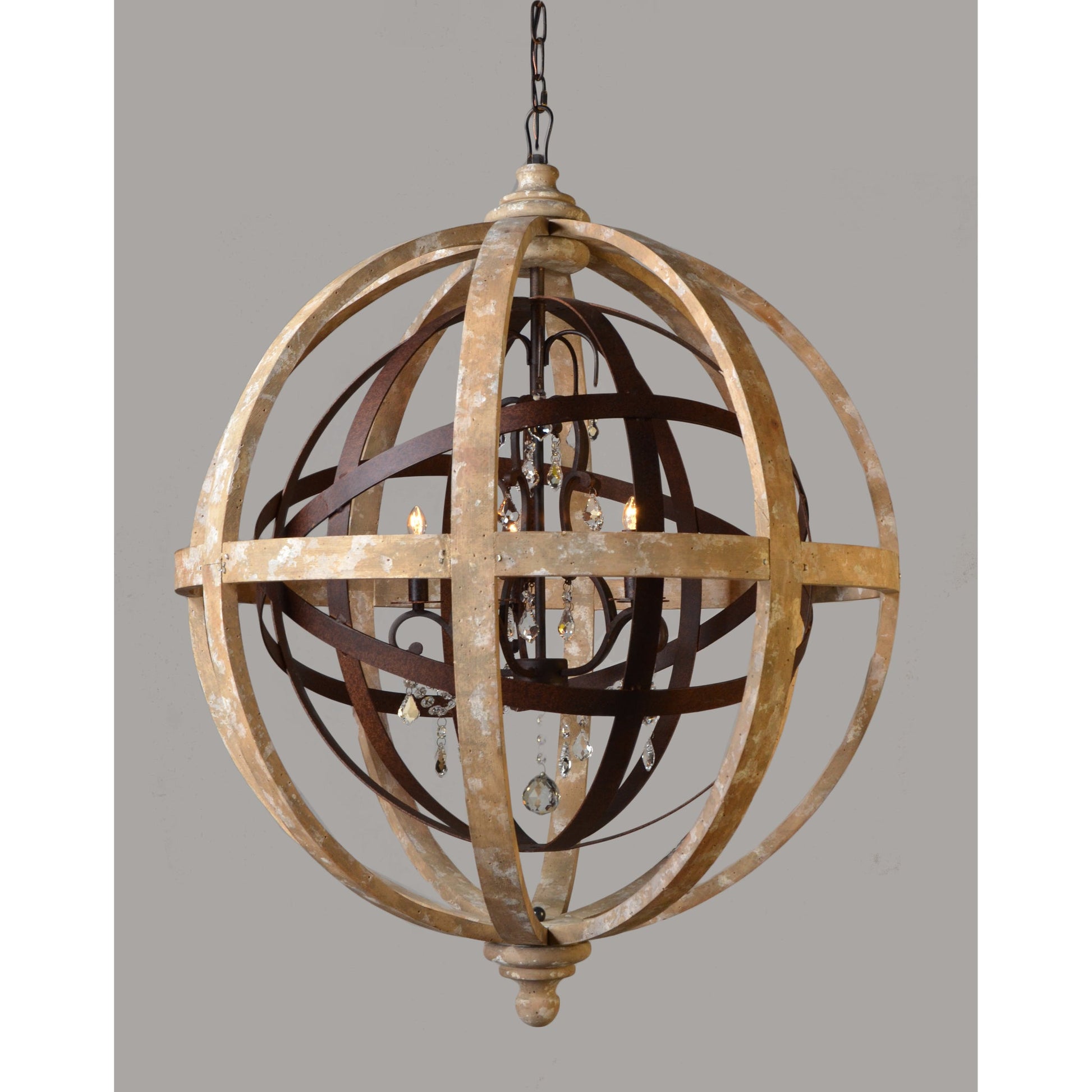 Meva Grace 31" Brown Globe Pendant