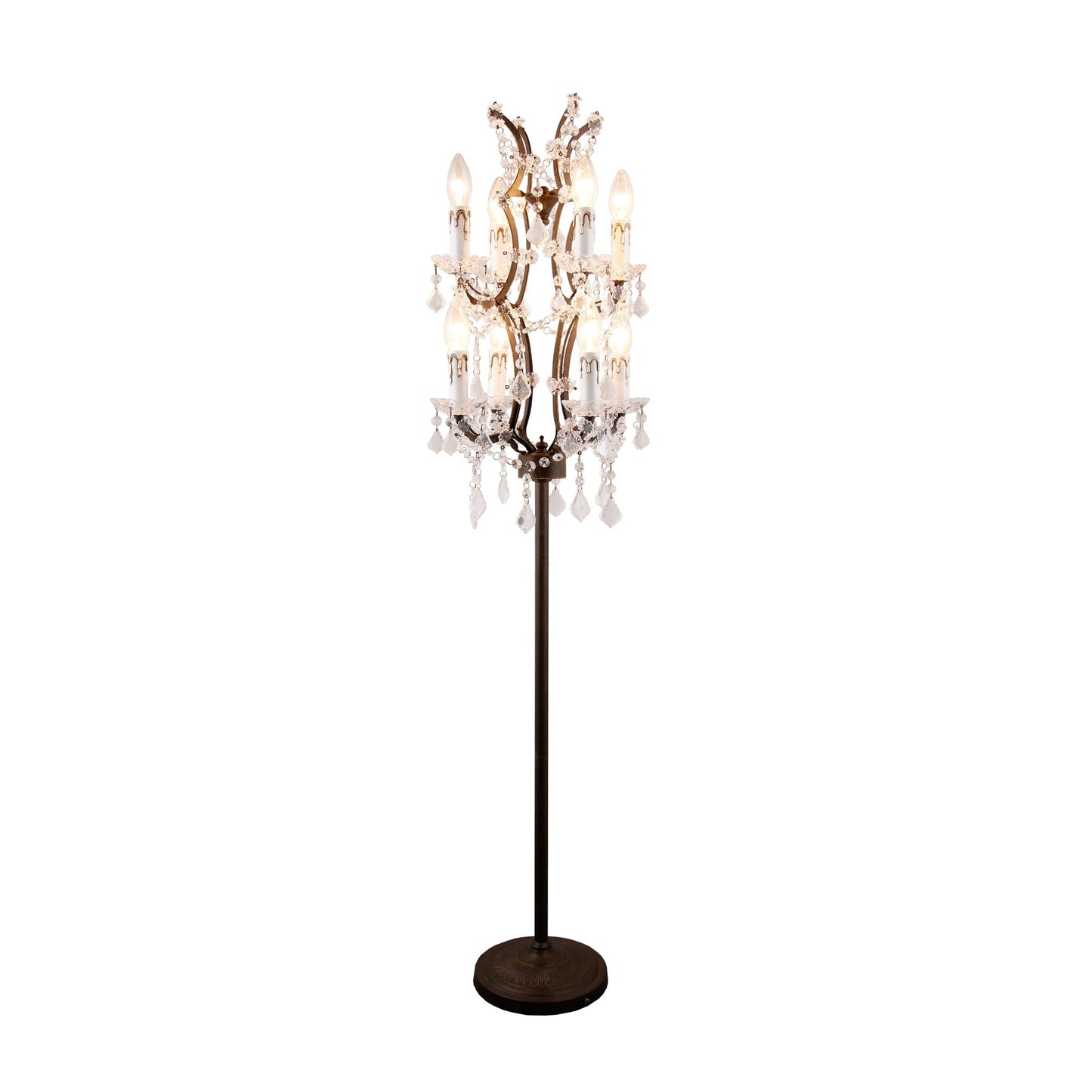 Meva Harlow 15" Brown Floor Lamp