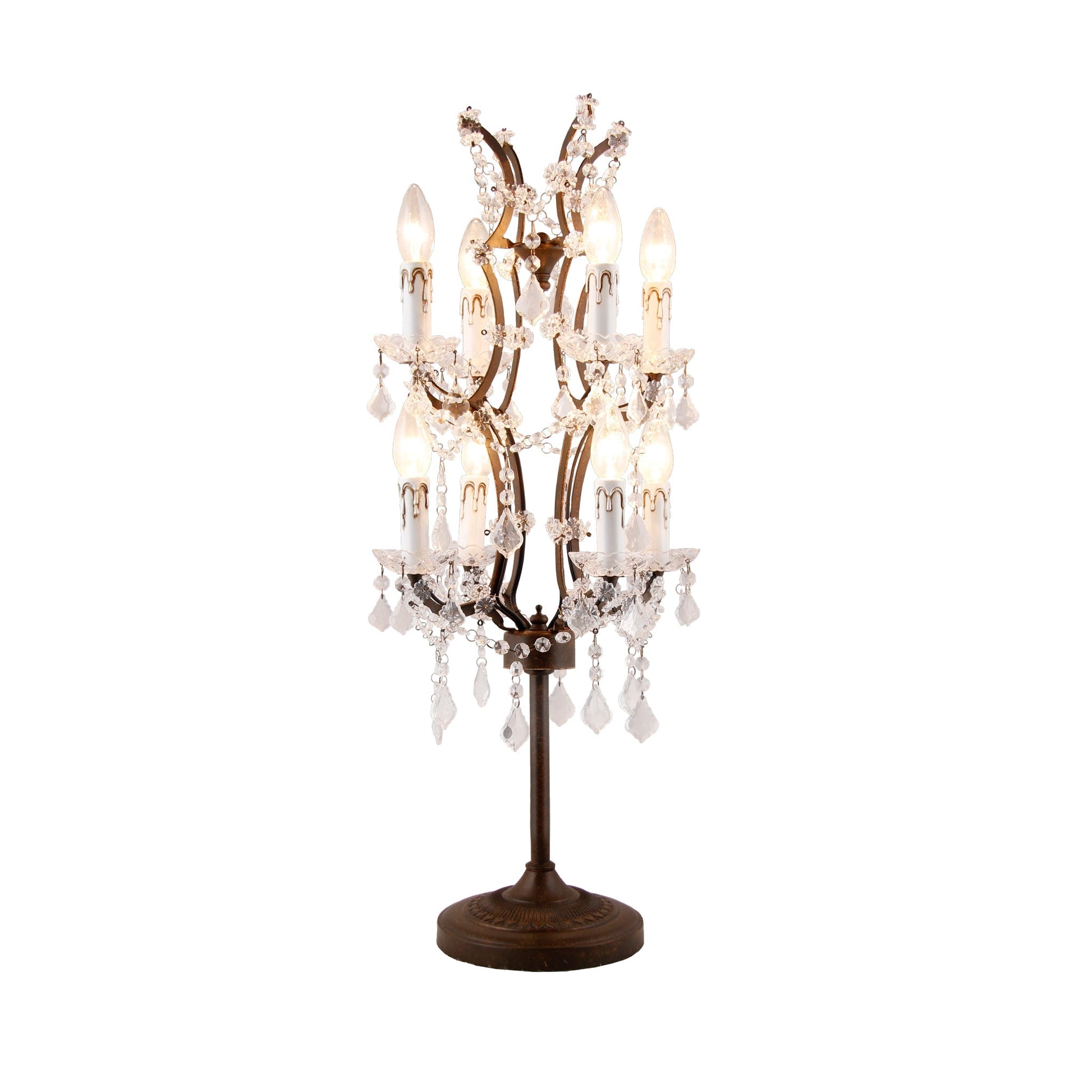 Meva Harlow 15" Brown Table Lamp